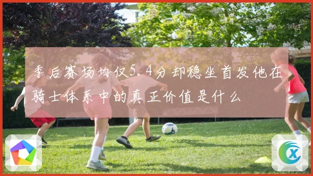 季后赛场均仅5.4分却稳坐首发他在骑士体系中的真正价值是什么